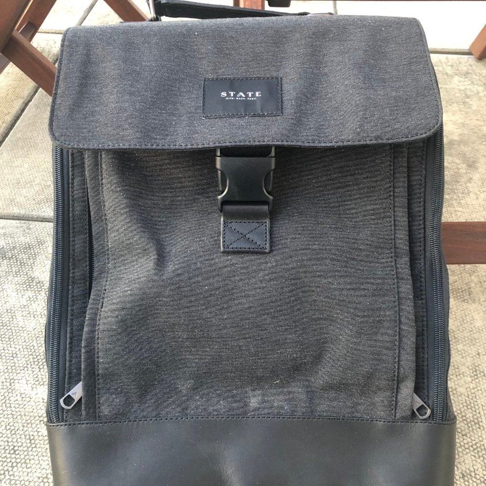 State Bags - Charcoal Rugged Nylon Rucksack - Picture 7 of 12